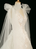 Pretty Wedding Dress Ball Gown V Neck Sleeveless Tulle Lace Long Vintage Wedding Dresses Bridal Gowns Brides Gown HZ1214