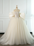 Elegant Wedding Dress Ball Gown Strapless Sleeveless White Tulle Summer Wedding Dresses Bride Dress Bridal Gowns HZ1214
