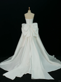 Elegant Wedding Dress Ball Gown Sweetheart Sleeveless White Satin Summer Long Wedding Dresses Bride Dress Bridal Gowns HZ1214