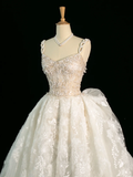 Elegant Wedding Dress Ball Gown Sweetheart Sleeveless White Lace Summer Long Wedding Dresses Bride Dress Bridal Gowns HZ1214