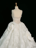 Elegant Wedding Dress Ball Gown Sweetheart Sleeveless White Lace Summer Long Wedding Dresses Bride Dress Bridal Gowns HZ1214