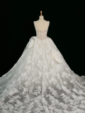 Elegant Wedding Dress Ball Gown Sweetheart Sleeveless White Lace Summer Long Wedding Dresses Bride Dress Bridal Gowns HZ1214