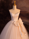 Elegant Wedding Dress Ball Gown Sweetheart Sleeveless Tulle Long Wedding Dresses Bride Dress Bridal Gowns HZ1214