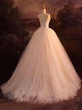 Elegant Wedding Dress Ball Gown Sweetheart Sleeveless Tulle Long Wedding Dresses Bride Dress Bridal Gowns HZ1214