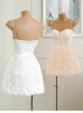 Trendy A Line Spaghetti Straps Mini Short Formal 8th Grade Homecoming Dresses Summer Middle School Hoco Dress Homecoming Outfits HZ1214