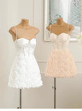 Trendy A Line Spaghetti Straps Mini Short Formal 8th Grade Homecoming Dresses Summer Middle School Hoco Dress Homecoming Outfits HZ1214