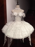 Pretty Ball Gown White Satin Short Formal 8th Grade Homecoming Dresses Summer Middle School Hoco Dress 6th Grade Graduation Outfits HZ1214