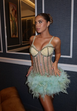 Pretty Sheath Straps Sequin Mint Green Short Formal 8th Grade Homecoming Dresses Summer Middle School Hoco Dress 6th Grade Graduation Outfits HZ1214