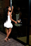 Pretty Sheath Square Neck Sleeveless Black Short Formal 8th Grade Homecoming Dresses Summer Middle School Hoco Dress Homecoming Outfits HZ1214