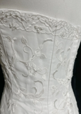 Vintage Wedding Dress 1950s 1940s Mermaid Strapless Lace White Long Wedding Dresses Bridal Gowns Brides Gown HZ1214