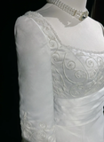 Vintage Wedding Dress 1950s 1940s Ball Gown Square Neck Satin White Long Wedding Dresses Bridal Gowns Brides Gown HZ1214