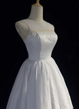Cute Ball Gown Scoop White Tulle Short Mini Formal 8th Grade Homecoming Dresses Summer Middle School Hoco Dress Homecoming Outfits HZ1214