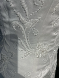 Retro Wedding Dress 1950s 1940s A line Square Neck Satin White Long Wedding Dresses Bridal Gowns Brides Gown HZ1214