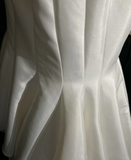 Vintage Wedding Dress 1950s 1940s Mermaid Sweetheart Satin White Long Wedding Dresses Bridal Gowns Brides Gown HZ1214