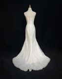 Vintage Wedding Dress 1970s Mermaid Spaghetti Straps Lace Long Wedding Dresses Bridal Gowns Elegant Brides Gown HZ1214