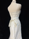 Vintage Wedding Dress 1970s Mermaid Spaghetti Straps Lace Long Wedding Dresses Bridal Gowns Elegant Brides Gown HZ1214