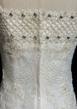 Vintage Wedding Dress 1970s Mermaid Spaghetti Straps Lace Long Wedding Dresses Bridal Gowns Elegant Brides Gown HZ1214
