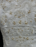 Vintage Wedding Dress 1970s High Low Strapless Lace White Long Wedding Dresses Bridal Gowns Elegant Brides Gown HZ1214