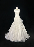 Retro Wedding Dress 1950s 1940s Ball Gown Spaghetti Straps White Long Wedding Dresses Bridal Gowns Brides Gown HZ1214
