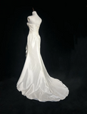 Retro Wedding Dress 1950s 1940s Mermaid Spaghetti Straps Long Wedding Dresses Bridal Gowns Brides Gown HZ1214