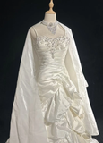 Retro Wedding Dress 1950s 1940s Mermaid Spaghetti Straps Taffeta Long Wedding Dresses Bridal Gowns Brides Gown HZ1214