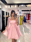 Fancy Short Hoco Dresses Ball Gown Spaghetti Straps Blue Mini Formal 8th Grade Homecoming Dresses Summer Middle School Homecoming Outfits HZ1214