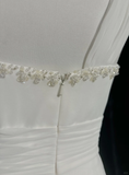 Retro Wedding Dress 1950s 1940s A Line One Shoulder Chiffon White Long Wedding Dresses Bridal Gowns Brides Gown HZ1214
