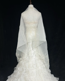 Retro Wedding Dress 1950s 1940s Mermaid Spaghetti Straps Tulle Long Wedding Dresses Bridal Gowns Elegant Brides Gown HZ1214