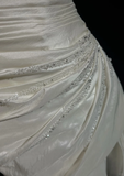 Vintage Wedding Dress 1970s High Low Strapless Lace Ivory Wedding Dresses Bridal Gowns Elegant Brides Gown HZ1214