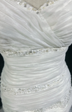 Retro Wedding Dress 1950s 1940s Mermaid Spaghetti Straps White Tulle Long Wedding Dresses Bridal Gowns Elegant Brides Gown HZ1214