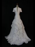 Vintage Wedding Dress 1970s Mermaid Sweetheart White Satin Long Wedding Dresses Bridal Gowns Elegant Brides Gown HZ1214