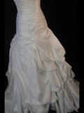 Vintage Wedding Dress 1970s Mermaid Sweetheart White Satin Long Wedding Dresses Bridal Gowns Elegant Brides Gown HZ1214