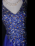 Cute A Line Spaghetti Straps Royal Blue Tulle Formal 8th Grade Homecoming Dresses Summer Middle School Hoco Dress Homecoming Outfits HZ1214
