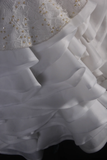 Cute Ball Gown Sweetheart White Satin Formal 8th Grade Homecoming Dresses Summer Middle School Hoco Dress Homecoming Outfits HZ1214