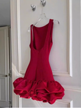 Cute Sheath Scoop Sleeveless Burgundy Short Formal 8th Grade Homecoming Dresses Summer Middle School Hoco Dress Homecoming Outfits HZ1214
