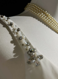 Modern A line Straps Silver Beads Chiffon Long White Backless Wedding Dresses Elegant Bridal Gowns HZ1214