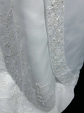 Vintage A line Spaghetti Straps White Satin Long 1940s 1950s Wedding Dresses Elegant Bridal Gowns HZ1214