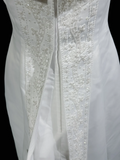 Vintage A line Spaghetti Straps White Satin Long 1940s 1950s Wedding Dresses Elegant Bridal Gowns HZ1214