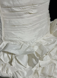 Vintage Ball Gown Sweetheart Taffeta White Sleeveless Mini Short Formal 8th Grade Homecoming Dresses Summer Middle School Hoco Dress Homecoming Outfits HZ1214