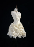 Vintage Ball Gown Sweetheart Taffeta White Sleeveless Mini Short Formal 8th Grade Homecoming Dresses Summer Middle School Hoco Dress Homecoming Outfits HZ1214