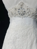 Vintage Bridal Gown 1960s A Line Strapless Tulle Lace Long White Wedding Dresses Elegant Bridal Gowns HZ1214