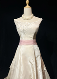 Vintage Bridal Gown 1960s Ball Gown Off The Shoulder Ivory Long Summer Autumn Wedding Dresses Elegant Bridal Gowns HZ1214