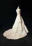 Vintage Bridal Gown 1960s Ball Gown Off The Shoulder Ivory Long Summer Autumn Wedding Dresses Elegant Bridal Gowns HZ1214