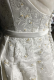 Vintage A line Bateau White Satin Long 1940s 1950s Wedding Dresses Elegant Bridal Gowns HZ1214