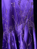 Elegant Mermaid Spaghetti Straps Grape Satin Backless Prom Dresses Party Dress Summer 20th Birthday Outfits 18th Birthday Dresses HZ1214