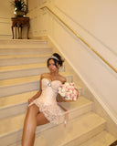 Cute A Line Sweetheart Pink Lace Mini Short Formal 8th Grade Homecoming Dresses Summer Middle School Hoco Dress Homecoming Outfits HZ1214