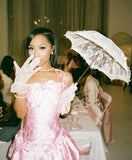 Cute A Line Spaghetti Straps Pink Lace Sleeveless Mini Short Formal 8th Grade Homecoming Dresses Summer Middle School Hoco Dress 16th Homecoming Outfits HZ1214