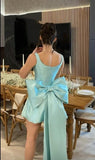 Cute Sheath Tiffany Blue Sleeveless Mini Short Formal 8th Grade Homecoming Dresses Summer Middle School Hoco Dress Homecoming Outfits 25 Birthday Dress HZ1214
