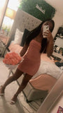 Pretty Sheath Spaghetti Straps Pink Short Mini Formal 8th Grade Homecoming Dresses Summer Middle School Hoco Dress Homecoming Outfits HZ1214