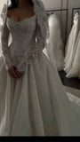 Ethereal Wedding Dress Ball Gown Off The Shoulder Tulle Lace White Wedding Dresses Bridal Gowns HZ1214
